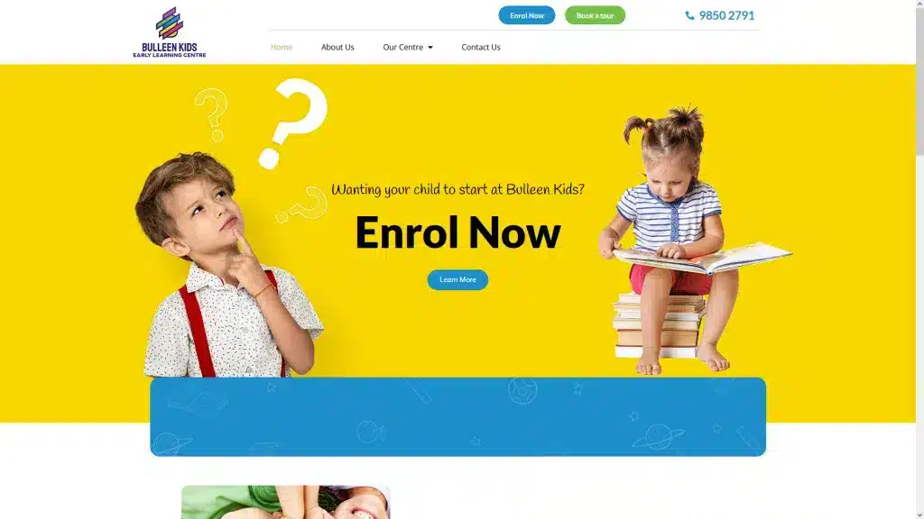 Early Learning Centre Website Design