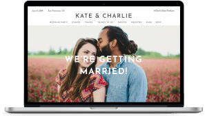 How do I create a wedding website for guests?