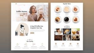 How to create a coffee website?
