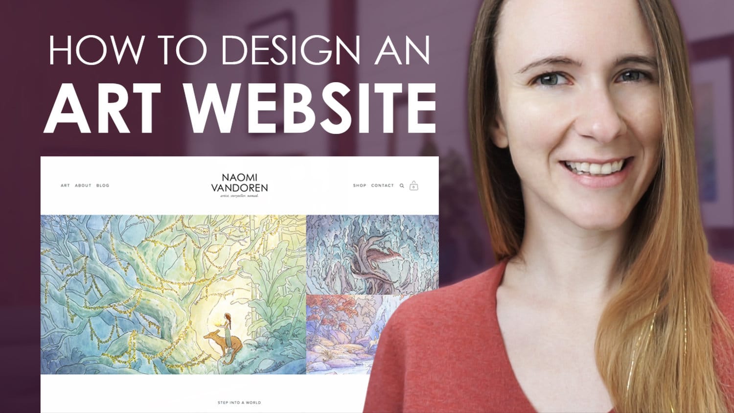 What should an artist website include?