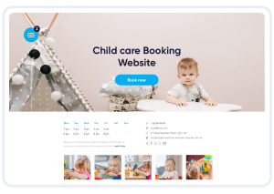 How do I create a child care website?