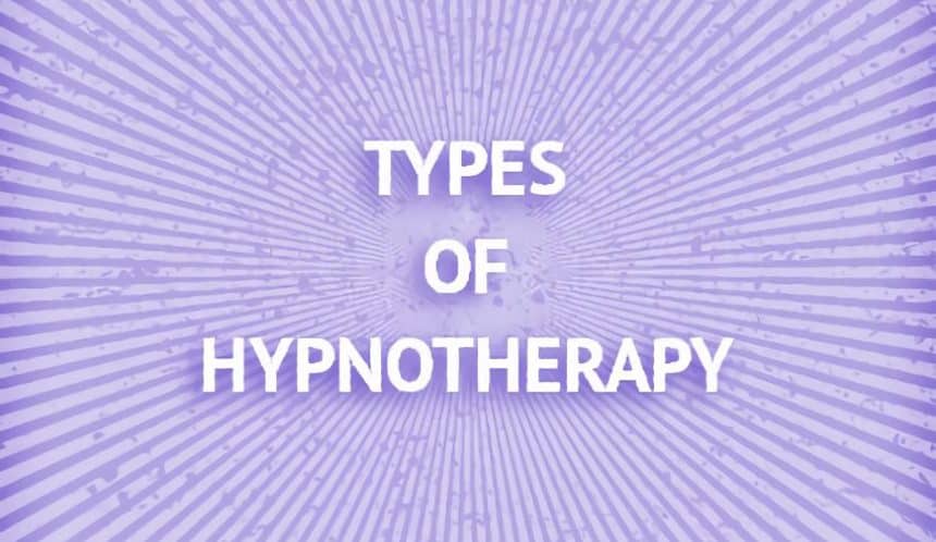 What are the three main types of hypnosis?