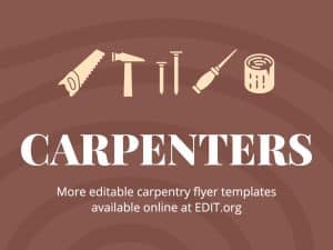 create a carpentry websites