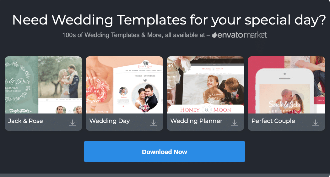 wedding celebrant website themes