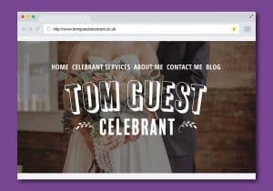 what does a celebrant need on a website?