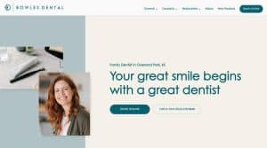 What should a dental website include?