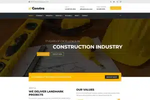 Best website themes for construction company 