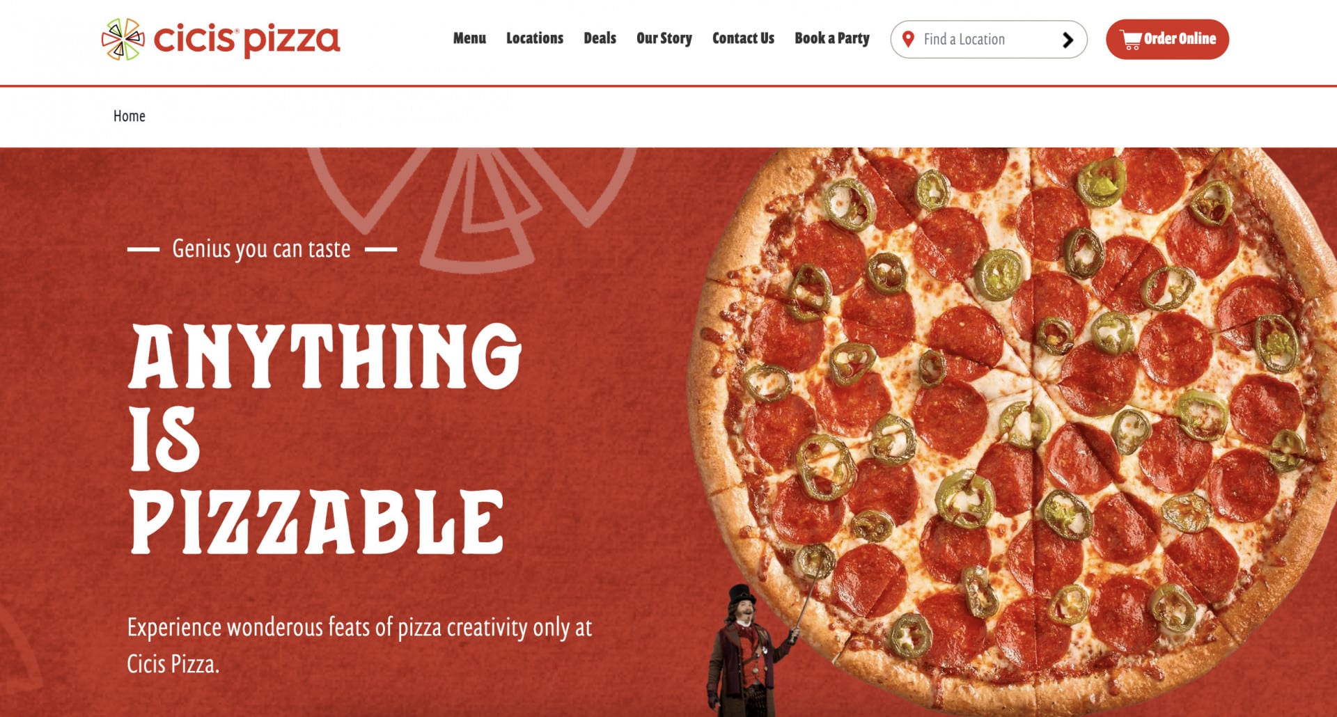 What type of website would work best for pizza business?