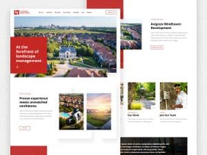 How to design a landscaping website?
