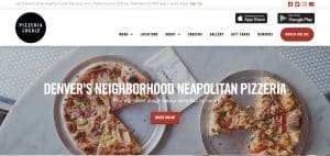 What type of website would work best for pizza business?