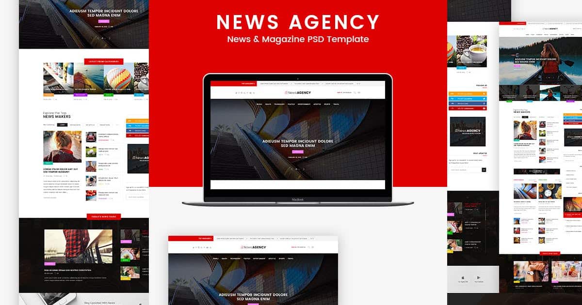 What should be included on a newsagency website design?