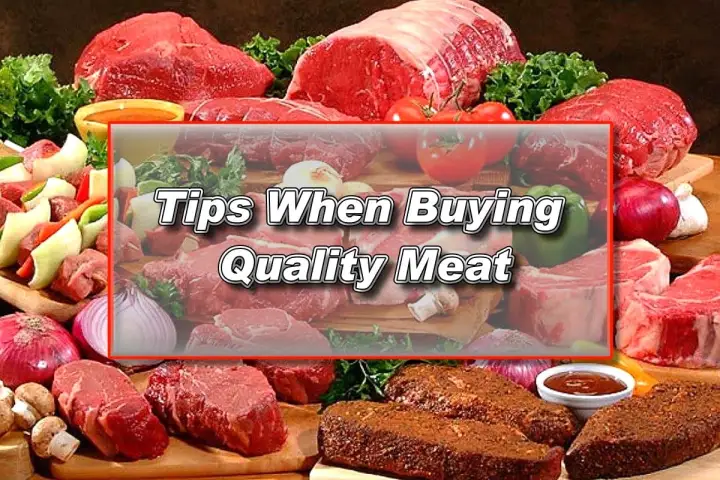 What are 2 tips for buying meat?