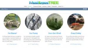 create a tree trimming website