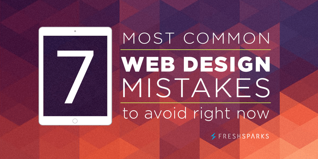 What is the biggest mistake in web design?