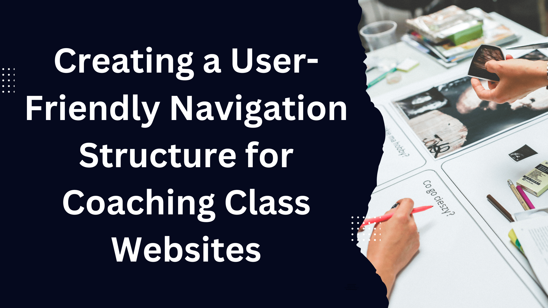 How do you structure a coaching website?