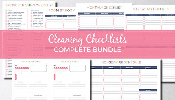 What is the daily 6 cleaning checklist?