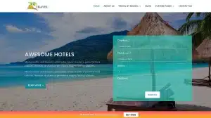 tourism website using WordPress