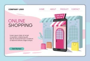 website design in online shopping