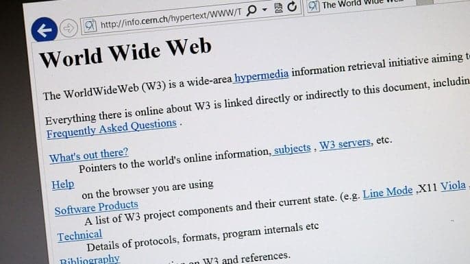 What was the first website in 1991?
