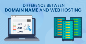 difference between hosting and domains?