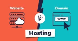 whats the difference between hosting and domains?