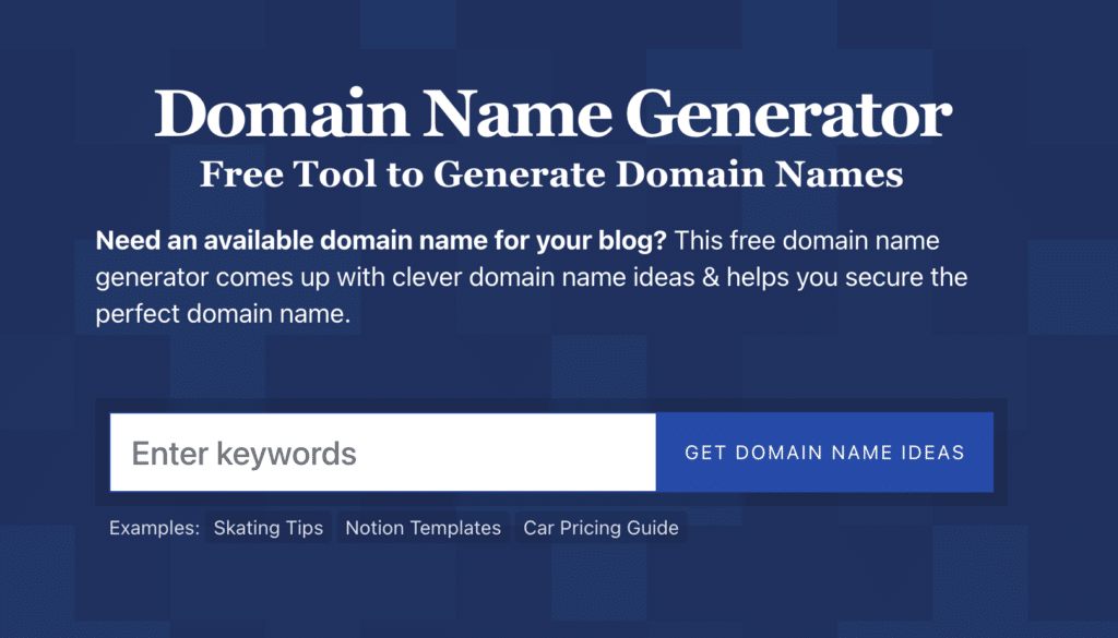 for Catchy Website Names